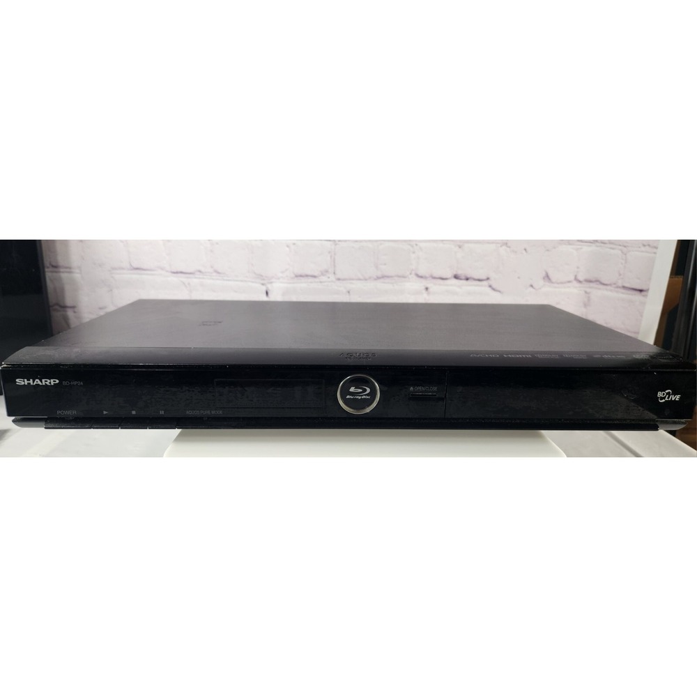 Sharp BD-HP24 Blu Ray Player - Play those Favorite Movies! No Remote